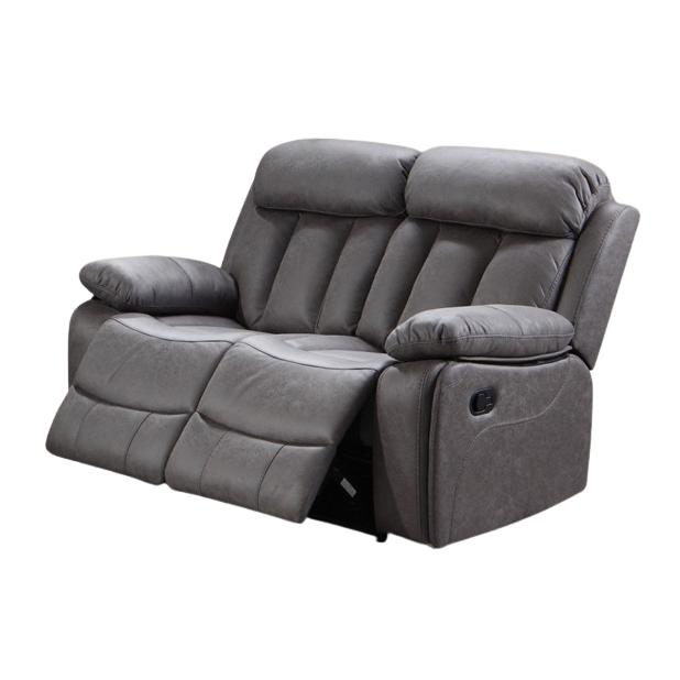 Sofá relax manual de 2 plazas modelo Madrid. Tapizado en microfibra algodonada disponible en varios colores.