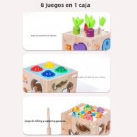Puzzle Montessori De Madera En Forma De Zanahoria Interactivo Para Niños Edad 3-6 Juguetes Sensoriales De Aprendizaje Temprano Color Varias - details 1
