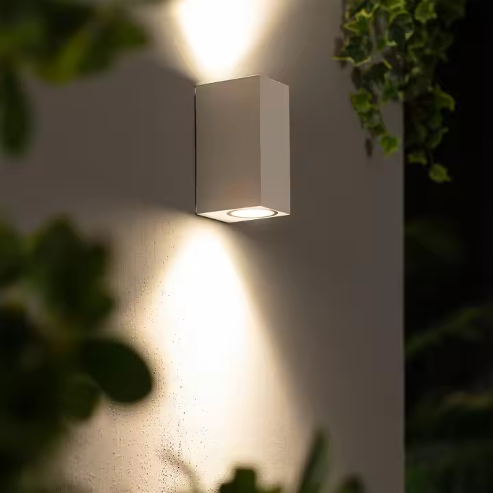 Ledkia Aplique de Pared Exterior Iluminación Doble Cara Miseno Blanco Blanco - 1