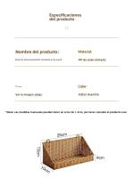 Cesta De Almacenamiento Plegable Imitación Rotura Montada En La Pared Organizador De Estante Inclinado Para Cocina Sala De Estar Baño Dormitorio Balcon - details 8