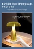 Lámpara De Noche LED Retro Con Sensor De Toque En Forma De Setas Recargable Para Decoración De Dormitorio Restaurante Bar - details 4