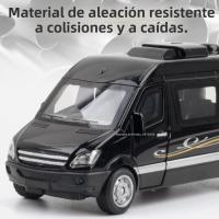 Modelo De Coche De Negocios RV En Escala 1/32 Con Sonido Luz Y Función Retroceso Juguete De Colección Duradero Para Niños Y Adultos - details 1