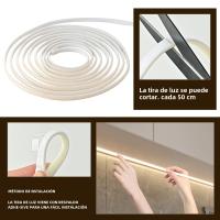 Tira De Luces LED COB 220V 288leds/m Adhesiva Flexible IP65 Impermeable Para Iluminación Interior Y Exterior Cocina Jardín - details 5