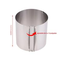 Anillo De Mousse De Acero Inoxidable Molde Circular Ajustable Para Hornear 6-12 Pulgadas Herramienta De Pastelería - details 11