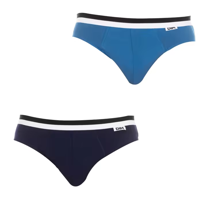 dim-Pack-2 Slips DIM Basic tejido transpirable D05H1 para Hombre - 1