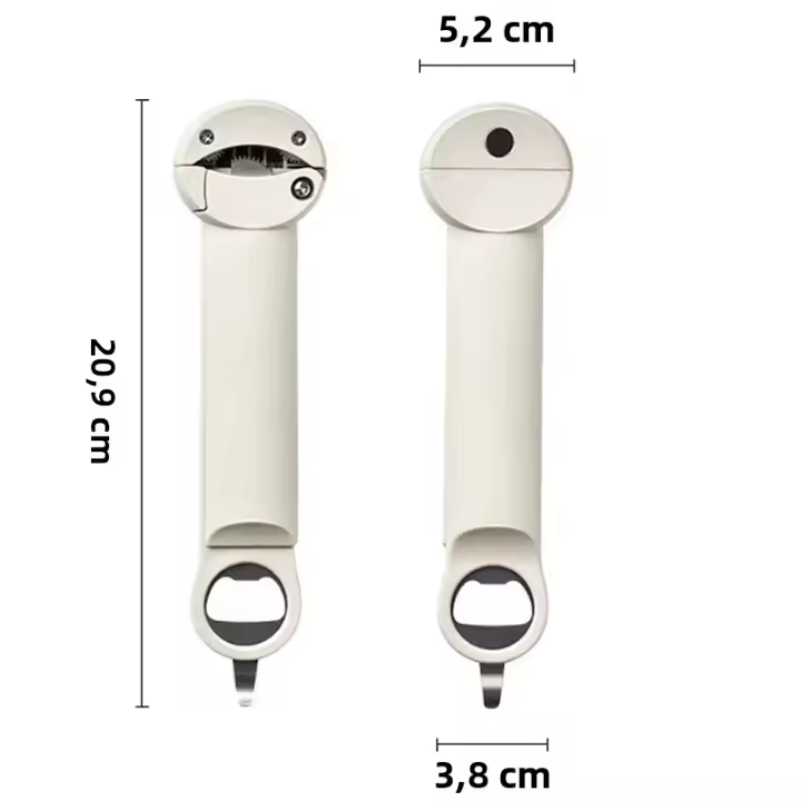 Ajustable Tapa Multifuncional Retráctil Abrebotellas De Acero Inoxidable 2.5-9.5cm Abrebotellas Y Cans Para Cocina Gadget - 1