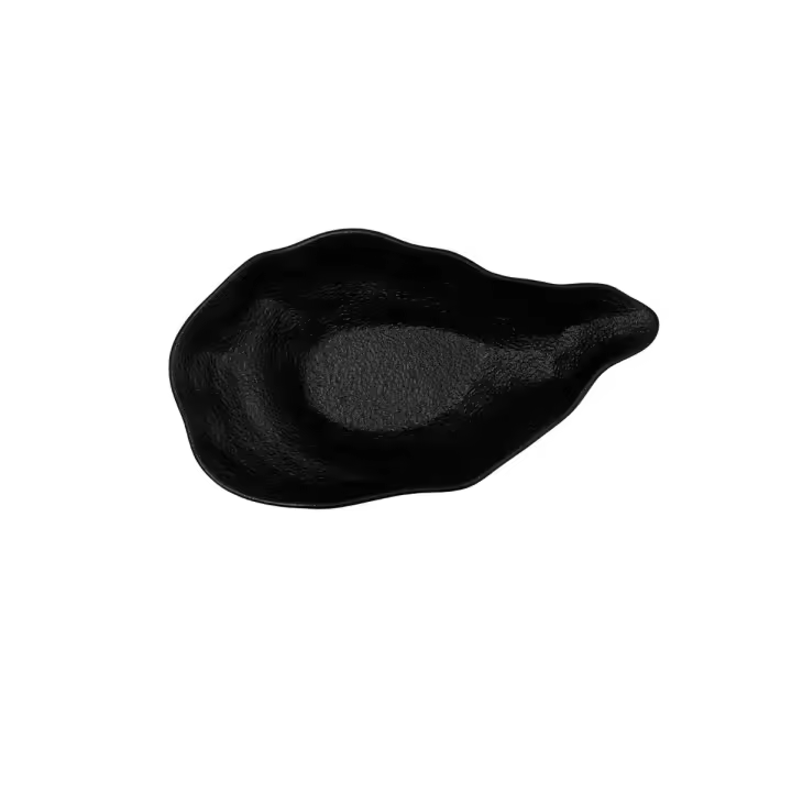 BIDASOA FOSIL Bol Molusco Porcelana 25,6x14,5x6 CM Negro Mate Reforzado especial hosteleria - 1