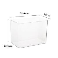 Acuario Transparente Con Tapa Y Resistentes a Caídas Para Peces Y Tortugas Material PET+ABS Decoración De Hydroponia Para El Hogar - details 1