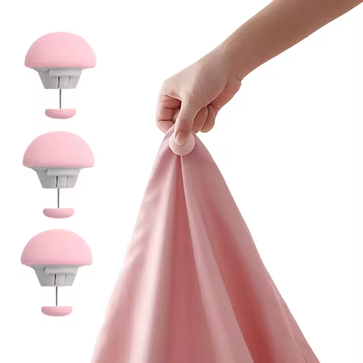 Juego De 12 Clips De Esquina Antideslizantes Para Sábanas Suaves Y Cómodos Accesorios Para Cama Y Dormitorio Material De Plástico - 1