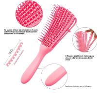 Set De 11 Peine Para Cabello Rizado Con Botella De Spray Peine Desenredante Masajeador De Escalpelo Herramienta De Peluquería Profesional - details 3