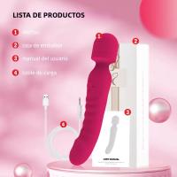 Vibrador AV Potente Para Mujeres Estimulador De G-Spot Y Clítoris Dildo Magic Wand Con Movimiento De Enfriamiento Masajeador De Vagina Juguetes Sexuales Para Adultos Hecho De Silicona - details 4