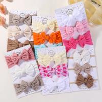 3Pcs/lot Headband Para Bebés Suave Con Gran Lazo Accesorios De Peluca Para Niñas Infantiles Nylon Cabeza De Muñeca Vestimenta - details 4