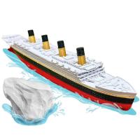 Juguete de baño y piscina realista del Titanic dividido, peonza del Titanic, barco del Titanic rompible históricamente preciso - details 1