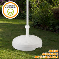 Base para sombrilla circular blanca 19-33 mm Aktive - details 4