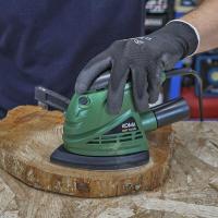 Lijadora Manual Antideslizante 105W con Toma de Aspiración + Lija P80 Incluida – Herramienta Compacta y Eficaz para Acabados Profesionales - details 1