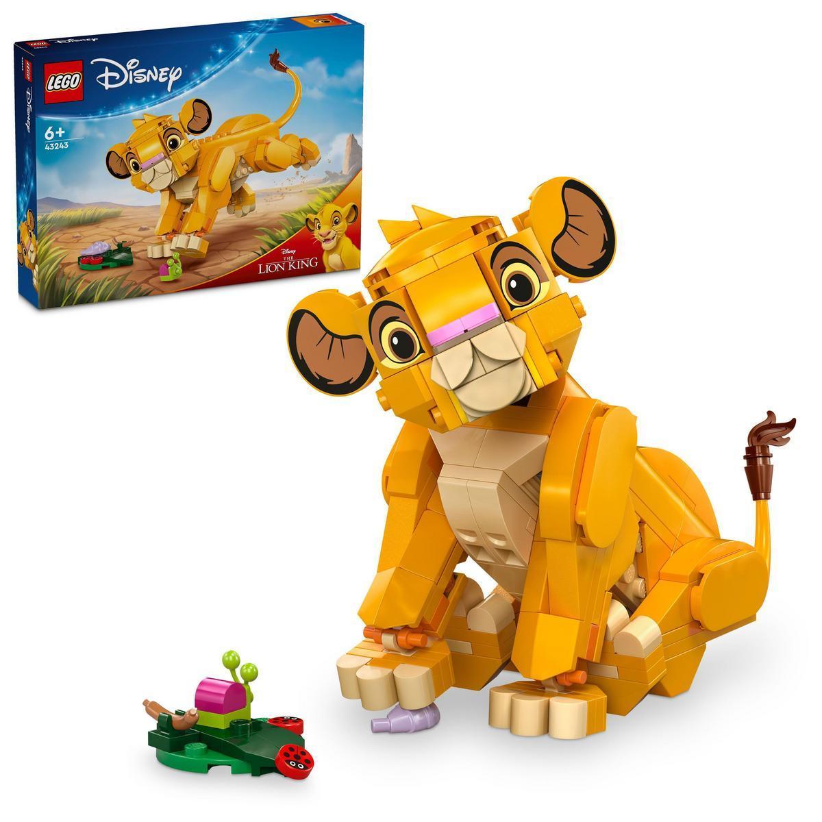LEGO 43243 Disney El Rey León: Simba Cachorro Juguete construible, divertido juego para regalar