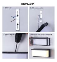Lámpara De Pared LED Exterior IP65 Impermeable 24W AC85-265V Luz Blanca Cálida Para Patio Jardín Iluminación Exterior - details 6