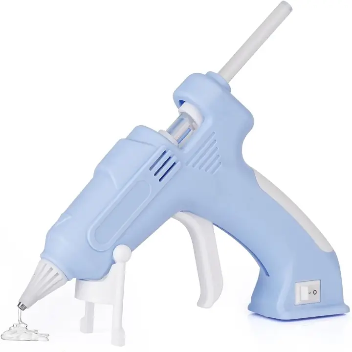 Pistola de Pegamento Caliente a Batería, Pistola de Silicona Inalámbrica, con 25 Barras de Pegamento, Cable Tipo C, para DIY, Reparaciones, Decoraciones, etc. Don Feliz - 1