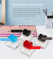 Teclado Mecánico De Juego E-YOOSO Z77 Rainbow 87 Teclas Con Switches Rojos Negros Marrones Y Azules Para PC Laptop Con Cable USB - details 4