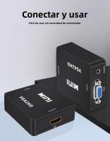 Convertidor VGA a HDMI Compatible Portátil VGA2HDMI Video Box Adaptador De Audio 1080P Para Proyector Notebook PC HDTV TV - details 2