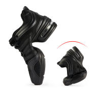 Zapatos De Baile Para Mujer En Malla Transpirable Color Negro Suela Suave Jazz Salsa Moderno Zapatos De Cuadrilla - details 3