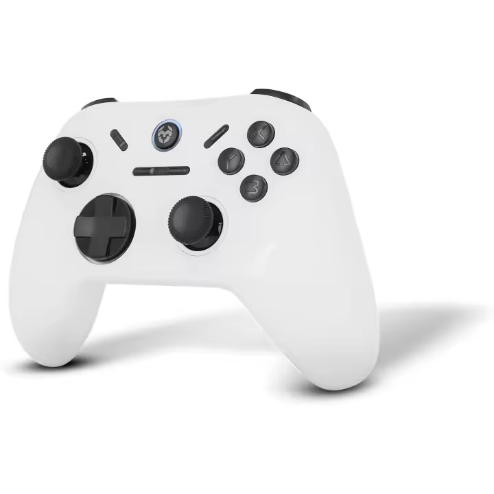 KROM KADOER— Mando Inalámbrico Bluetooth 5.0, 15 Botones, 4 niveles de Vibración dual, 187 gramos, Indicador LED nivel batería, Compatible con PC/Switch/Switch 2/iOS/Android - 1