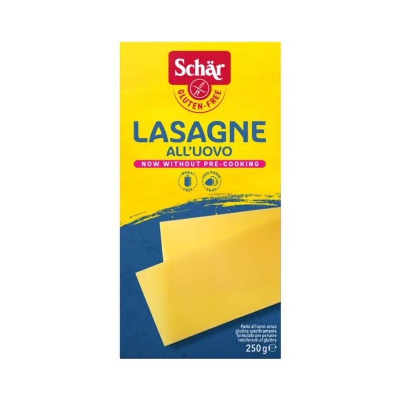 Lasagne Sin Gluten Pack de 2 unidades 250 gramos Apto para vegetarianos y veganos SCHÄR