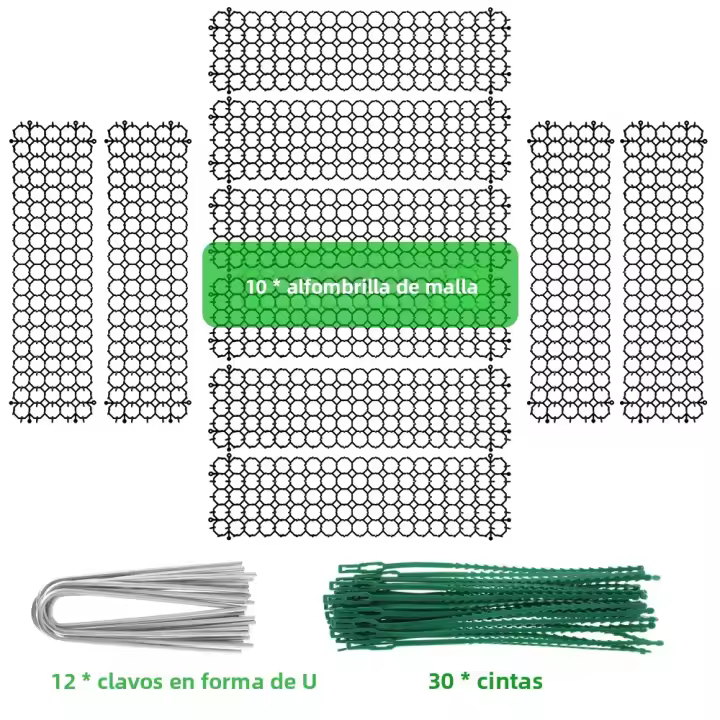 6/10Pcs Mat Mat Cat Scat Repelente Anticat Perro Detergente Espinillas Mantén a Tu Mascota Lejos De La Excavación Y Subida Punta - 1