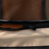 PawHut Carrito para Perros Plegable Cochecito para Perros Pequeños Cochecito para Mascotas con Mango Reversible Ventana de Malla Cesta y Cuerda de Seguridad Carga 10 kg 76,5x52x95 cm Marrón - details 3