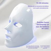 Máscara Facial LED De 7 Colores Terapia Fotónica Para Cuidado De La Piel Anti Acné Rejuvenecimiento Eliminación De Arrugas Máscara De Belleza Para El Rostro - details 10