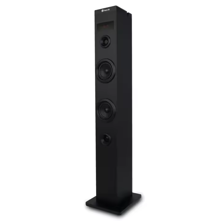 NGS Skycharm - Torre de Sonido 50W con Bluetooth, Entrada Óptica, USB, Radio FM y Mando a Distancia - 1