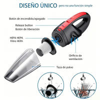 Aspiradora sin Cable Inalámbrica de 120 W, Portátil, Inalámbrica, para el Hogar, con Succión Potente y Práctica, Adecuado para La Limpieza Del Hogar y Del Coche. - details 6