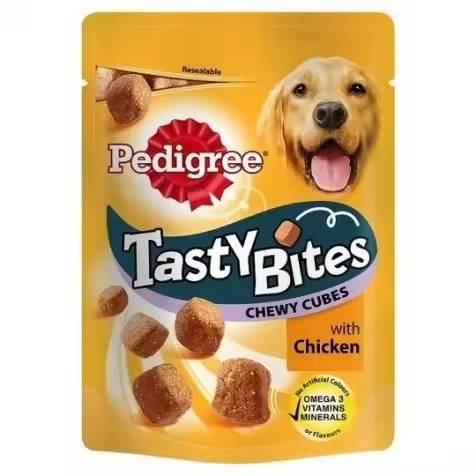 Pedigree Tasty Bites Chewy Cubes Aves 130 gr - 1