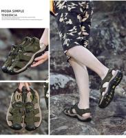 Zapatillas De Playa Para Hombre Cuero Antideslizante Casual Aumento De Altura Cómodas Zapatillas Deportivas Hombre Sandalias De Verano - details 55