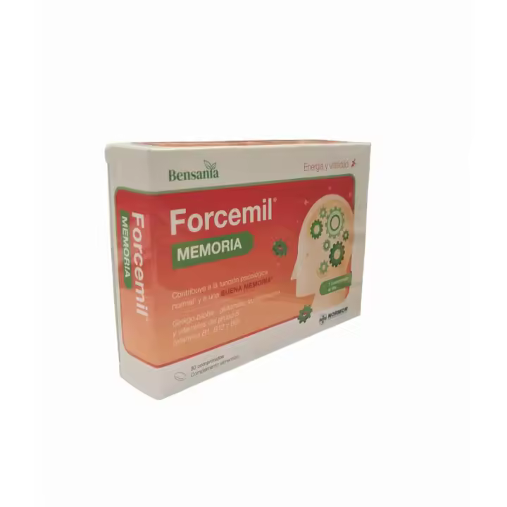 Normon Forcemil Memoria - Mejora Función Cognitiva y Memoria - Concentración y Agilidad Mental - Comprimidos - 1