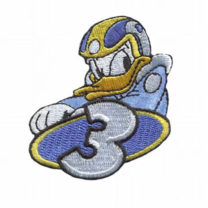 Parches Ropa Disney – Parche Bordado Ropa – Animales – (licencia oficial) – Roadster Racers – Donald – 5,5 x 6,4 cm. - Moda The Happy Patch - 1