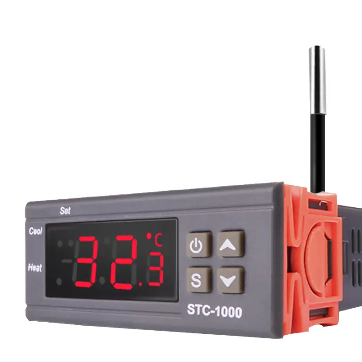 Controlador De Temperatura Digital STC-1000 220V 12V Con Dos Relé Termostato Para Incubador Calefacción Enfriamiento Termorregulador - 1
