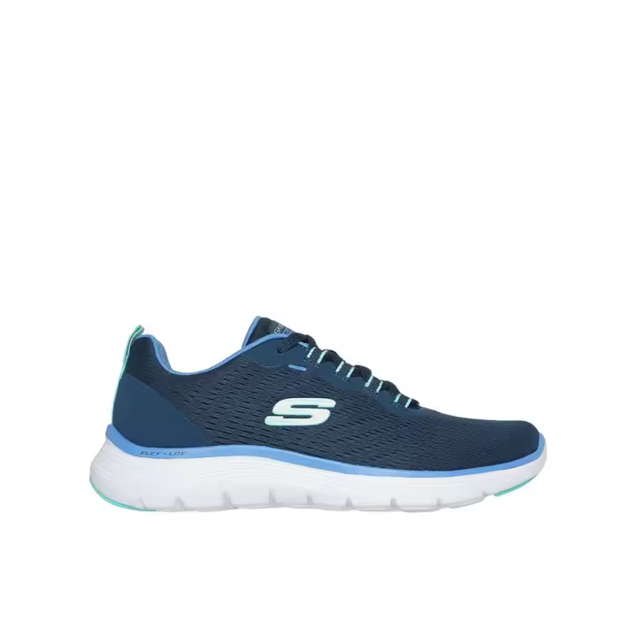 Skechers Zapatillas Flex Appeal 5.0 New Path en color Azul de Mujer modelo 150201_NVBL con tacón plano de 2,5cm y cordones 90349 - 1