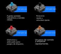 Teclado Mecánico AULA F2088 Gaming Con Retroiluminación Mixta 104 Teclas Brown Blue Switch Para PC Y Portátil Sin Batería - details 7