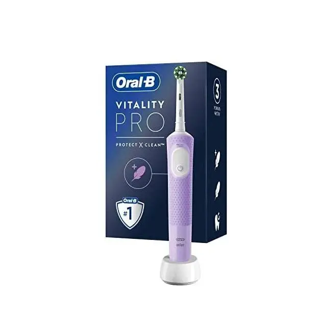 Cepillo eléctrico - Oral-B Vitality Pro,, Diseñado Por Braun, Morado - 1