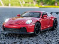 Coche De Deportes 911 GT3 a Escala 1/32 Con Sonido Luz Y Función Retroceso Puertas Abiertas Regalo Para Niños Modelo De Cuerpo De Aleación Y Neumáticos De Goma - details 0