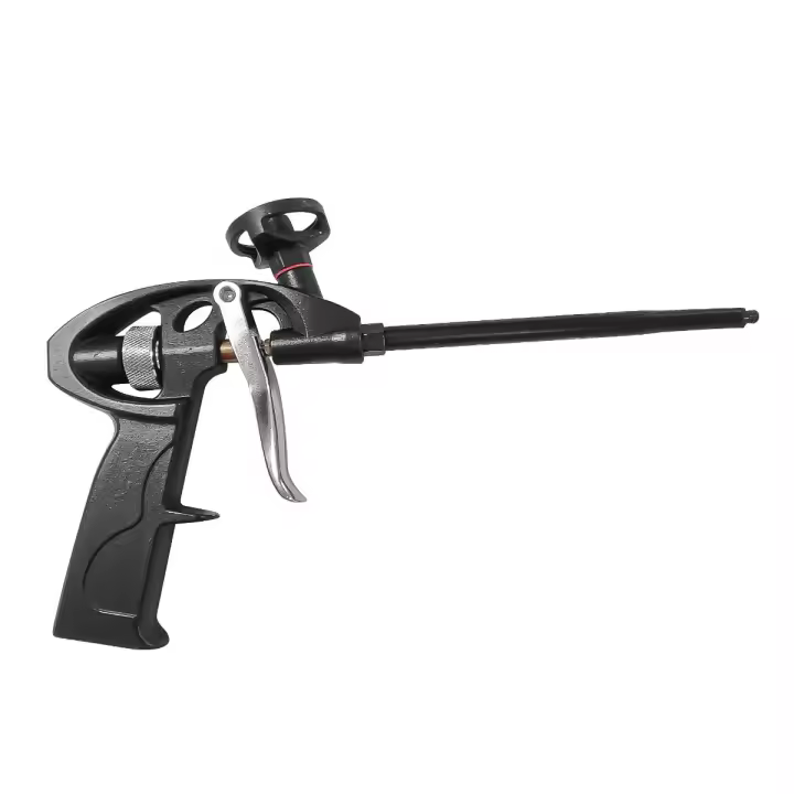 Pistola Espuma Poliuretano PRO Reforzada Vatton | Teflonada, Regulador, Antiatascos, Boquilla Cobre - 1
