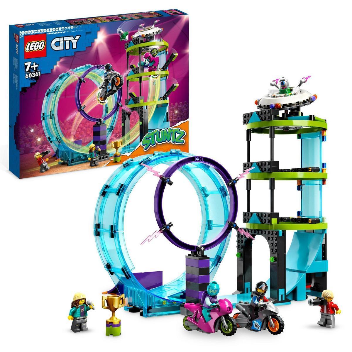 LEGO 60361 City Desafío Acrobático: Rizo Extremo Set de Juguetes de Construcción (385 Piezas)