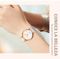 Reloj De Mujer SINOBI Moda Cuarzo Cuarzo Resistente Al Choque Y Al Agua Con Correa De Cuero Display De Agujas Reloj De Pulsera Para Mujer - details 4