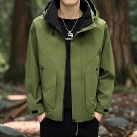 Chaqueta De Camping Y Senderismo Para Hombres Impermeable Con Capucha Cierre De Cremallera Ligera Para Primavera Y Otoño Ropa De Trekking - details 9