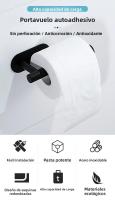 Soporte De Papel Toalla Autoadhesivo Para Cocina Baño Sin Perforar Soporte De Papel De Toalla De Acero Inoxidable Para Inodoro - details 1