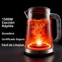 Hervidor Eléctrico De Acero Inoxidable 1.6L 1500W Rápido Cierre Automático Y 16 Horas Calor Mantenido Cuerpo Táctil Frío Protección De Secado - details 2