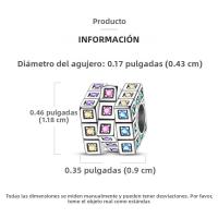 Encantos Originales 925 Platinados Para Mujer Con Zirconia Joyería Moda Para Pulseras Hechas De Cuentas De Moda - details 21