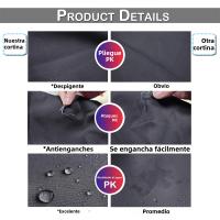 Cortina De Blackout Extra Grande Impermeable Y Térmica Para Sliding Divisoria De Puerta Para Dormitorio Y Sala De Estar Con Capa De Negro - details 41