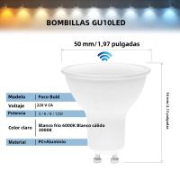 Bombilla LED GU10 Con Sensor De Movimiento PIR 3W 6W 9W 12W Energía Ahorro Para Techo 220V Luz De Noche Para Abatijada - details 1